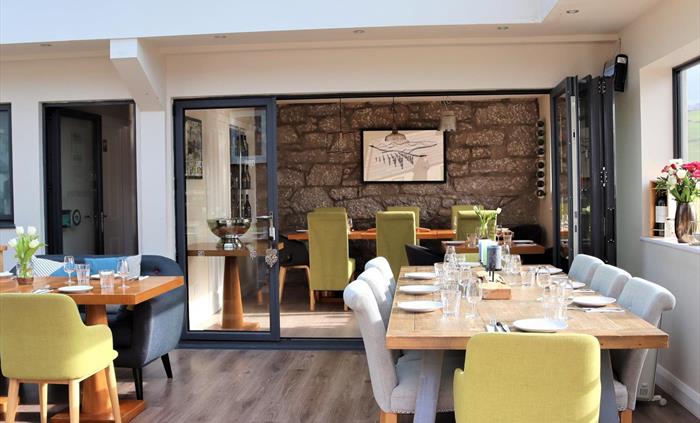 Gwinllan Conwy Wine Tasting in the Orangery.